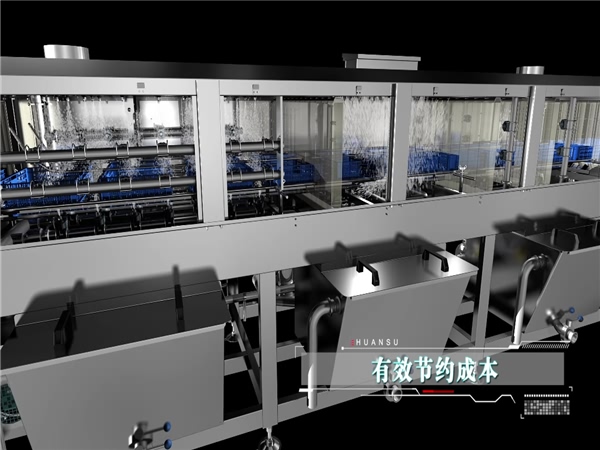 工業(yè)用高壓水流周轉箱清洗機